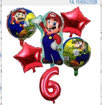 Mario Balloon Party Supplies Birthday Decorations Cross-border E-commerce Speed Sale Amazon Shrimp Peel
