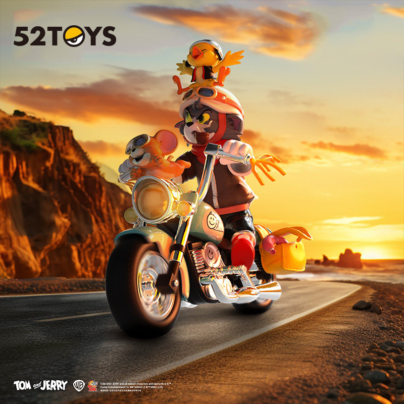 (52TOYS) TOM and JERRY CAT AND MOUSE RETRO LOCOMOTIVE TIDE PLAY HAND-THROW FASHION Tide Gifts Swing-Taobao