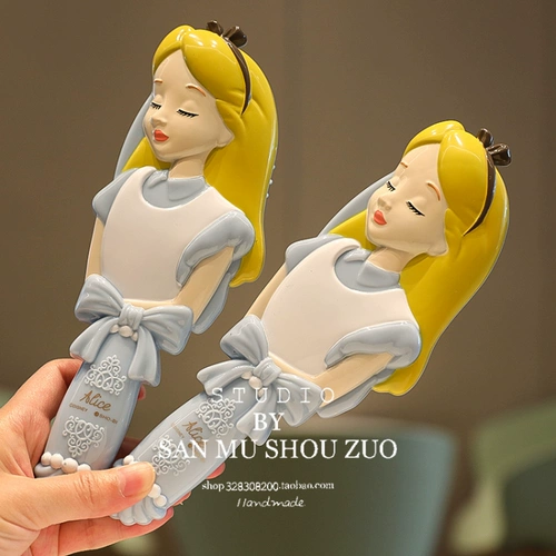 Наряд маленькой принцессы, расческа, милый антистатический кушон, электрическая мультяшная подушка безопасности