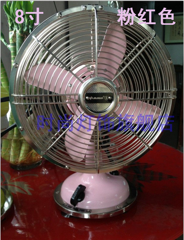 quạt tích điện panasonic 6969 Quạt màu Jinling quạt cổ máy tính để bàn FT-20 quạt lắc đầu 8 inch cực kỳ yên tĩnh quạt quạt sinh viên trẻ em - Quạt điện quạt điều hòa công nghiệp