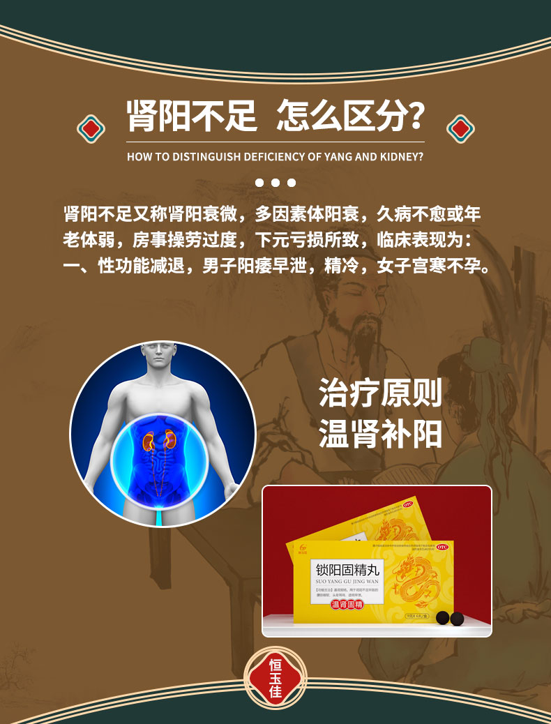 恒玉佳 锁阳固精丸 6丸*5盒 图3