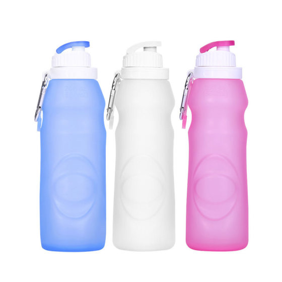 Foldbottle 만화 애니메이션 창의적인 광고 컵 식품 등급 실리콘 접이식 물컵