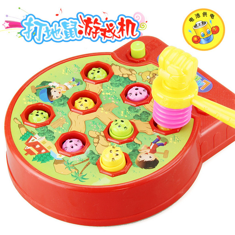 Golden Seagull playing gopher toy Children's banging game Knocking Gopher puzzle Infant tapping game educational toy