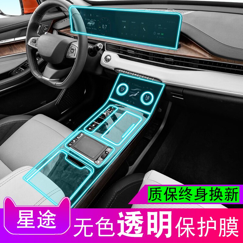 19-21 Starry LX Supplies Meter Navigation Liquid Crystal Screen Air Conditioning Central Control Bench Car Membrane Tpu Protective Film
