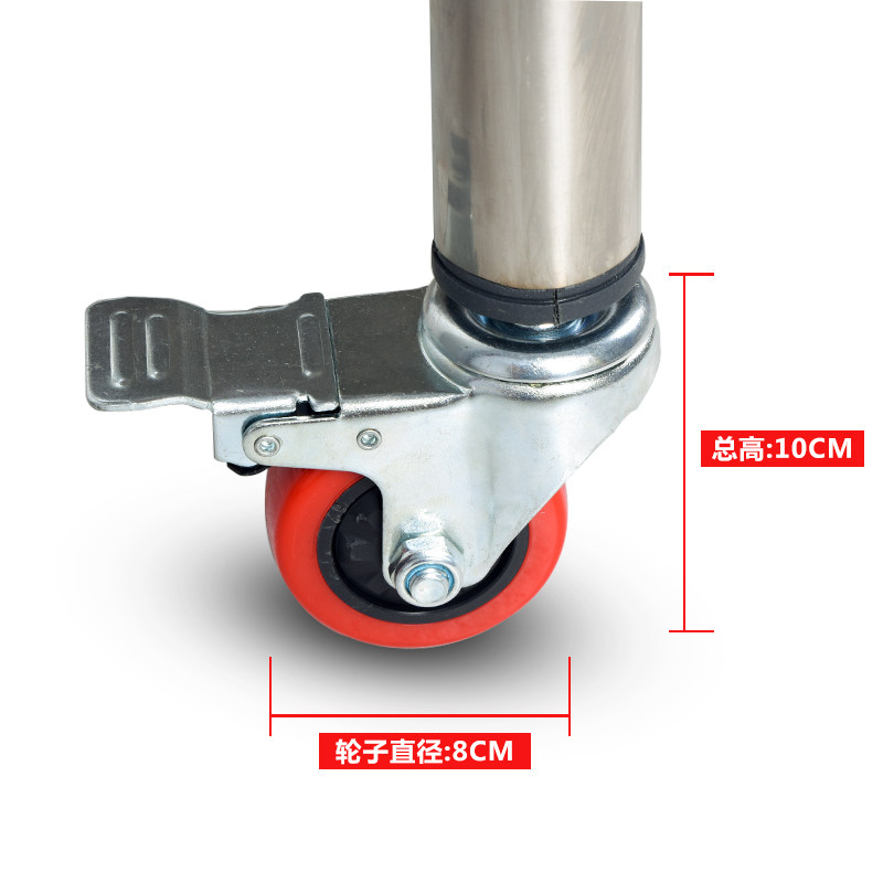 Special wheel with brake universal steering wheel for stainless steel assorted load-bearing wheel worktop shelf