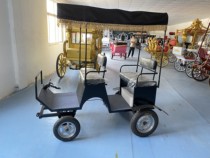 舍特兰德宝矮马车公园景区儿童可坐欧式小马车可电动来图定制厂家