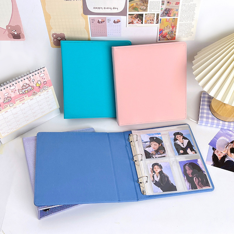 A5 postcard storage book loose-leaf photo album cover custom card book 6 inches 3 inches 4 inches Polaroid photo paper storage book