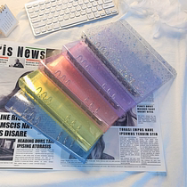 Creative pp transparent laser album shell binder notepad strap hand account ins wind notebook detachable