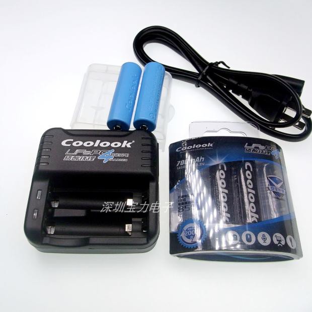 New version of Hong Kong Cooook Lithium Iron Phosphate 5 3 2V Charging Lithium Battery 14500 Digital Camera Set