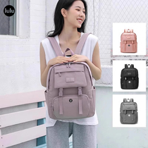 lulu mount new double shoulder backpack large capacity computer bag womens fashion backpack Leisure containing bag