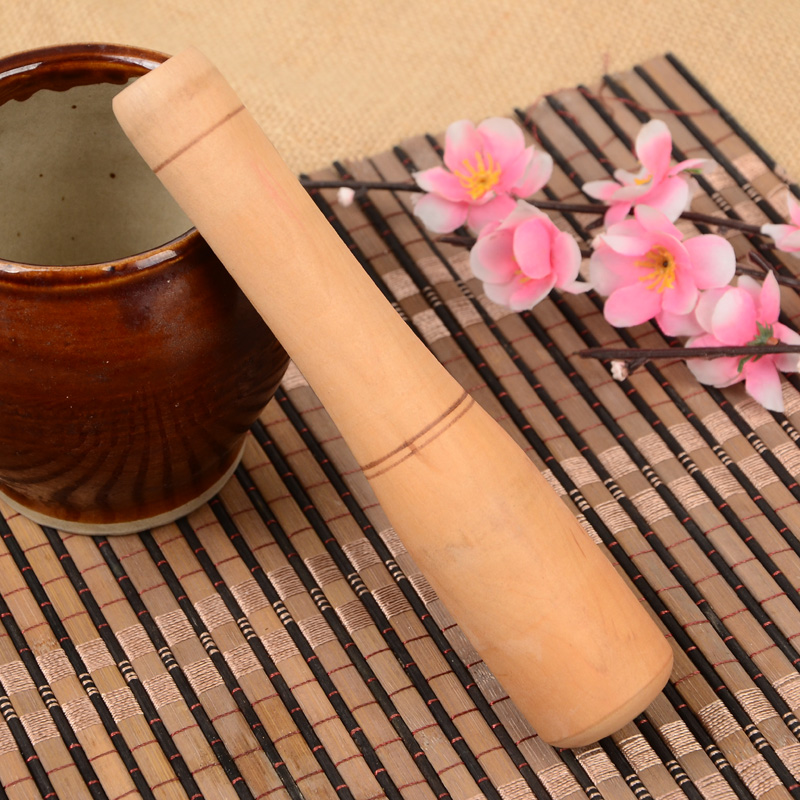 Whole wood solid wood Pear Wood Garlic Hammer Press garlic Garlic Clay Instrumental Date Wood Engraving Delicate Press Garlic Ware Cookware Garlic garlic Mashed Garlic Stick