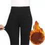 Mùa đông trung niên cộng với quần nhung dày mặc quần legging cạp cao quần nữ cỡ lớn quần ấm mẹ thường mặc quần quần thụng nữ