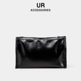 Сумка на одно плечо, цепь, вместительная и большая модная сумка через плечо, на цепочке, из натуральной кожи