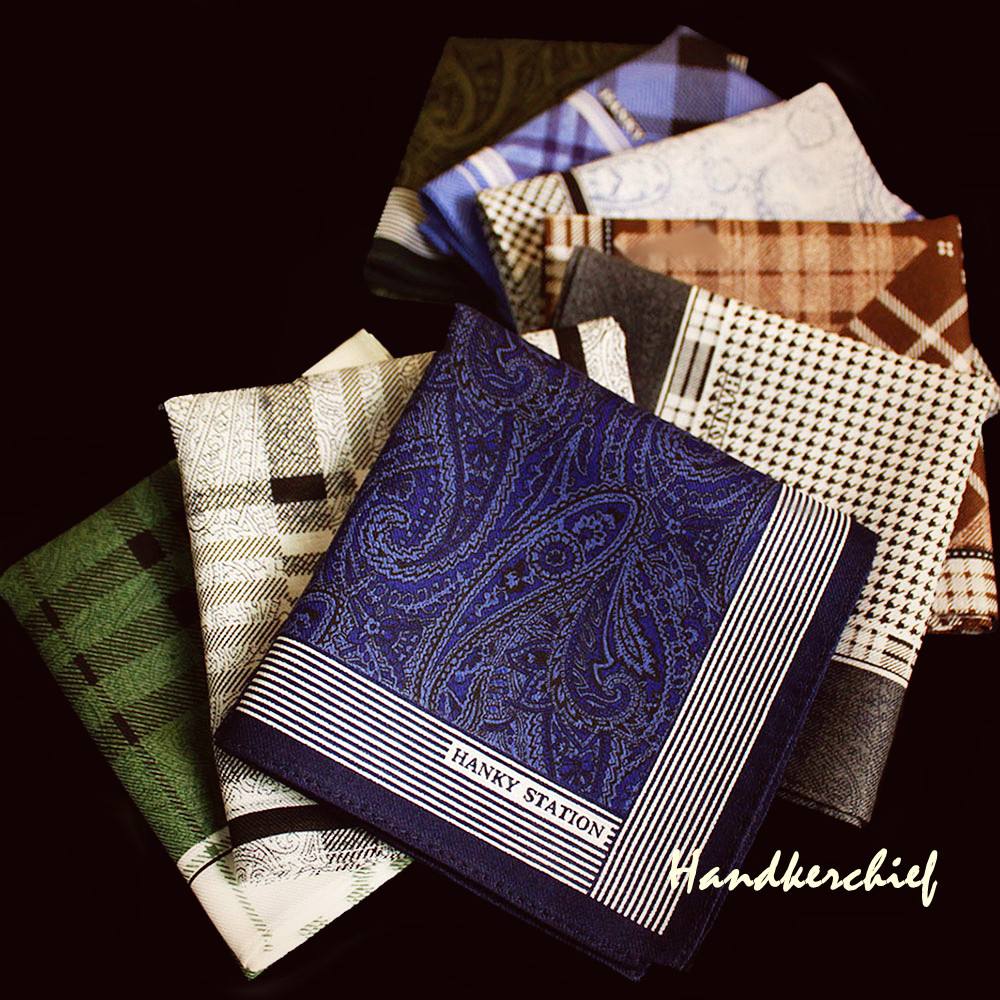 Japanese elderly man with men's handkerchief pure cotton male handkerchief Pappa Khan retro nostalgia for a long time gift