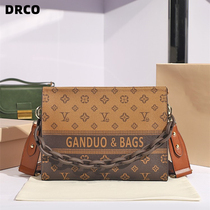 France DRCO high - end leather bag girl 2023 new envelope package fashion and slope - shoulder bag