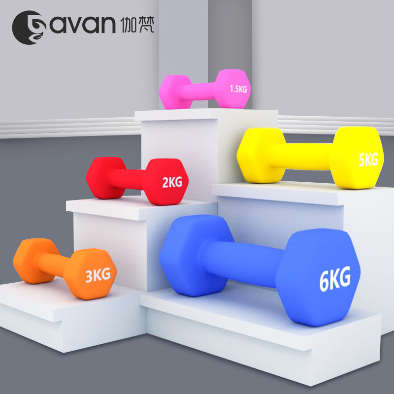 Man] Vatican dumbbell Ms. pair thin arm Men's Fitness exercises household single loading hexagonal small Yaling 1kg 2KG