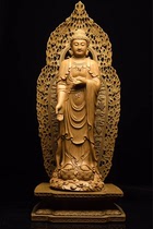 Agarwood wood carving enshrined Buddha statue Sakyamuni living room porch partition Feng Shui large root carving ornaments
