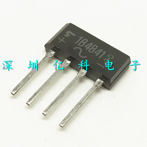 进口日本东芝 1B4B41 整流桥 1A/100V 排桥 整流桥堆 直插SIP-4脚