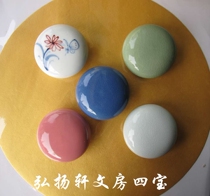 Print Clay Box Color Hand-painted Imprint Clay Box Jingdezhen Open Sheet Print Clay Box Large Print Clay Box Vintages