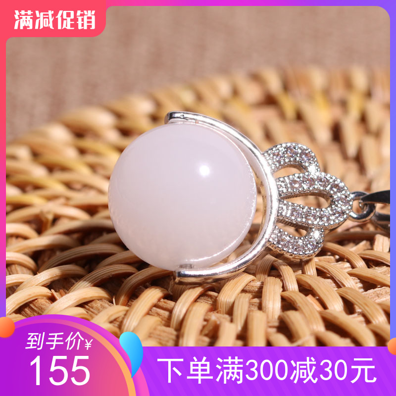 Xinjiang new other Urhe gold jade jade bead with 925 silver - plated lady's crank chain