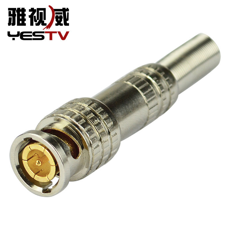 American solder-free BNC connector Surveillance camera accessories Transmission line connector Q9 head welding optional copper core
