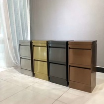Barber shop tool cabinet tool table hairdressing shop cabinet hair salon special stainless steel locker push frame