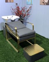 New hairdresser hair salon special Flushing bed factory direct hairdressing bed high-end semi-reclining shampoo bed