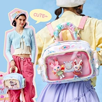 LOLA DESIGN Робот, милая небольшая сумка, школьный рюкзак для школьников, надевается на плечо, подходит для студента