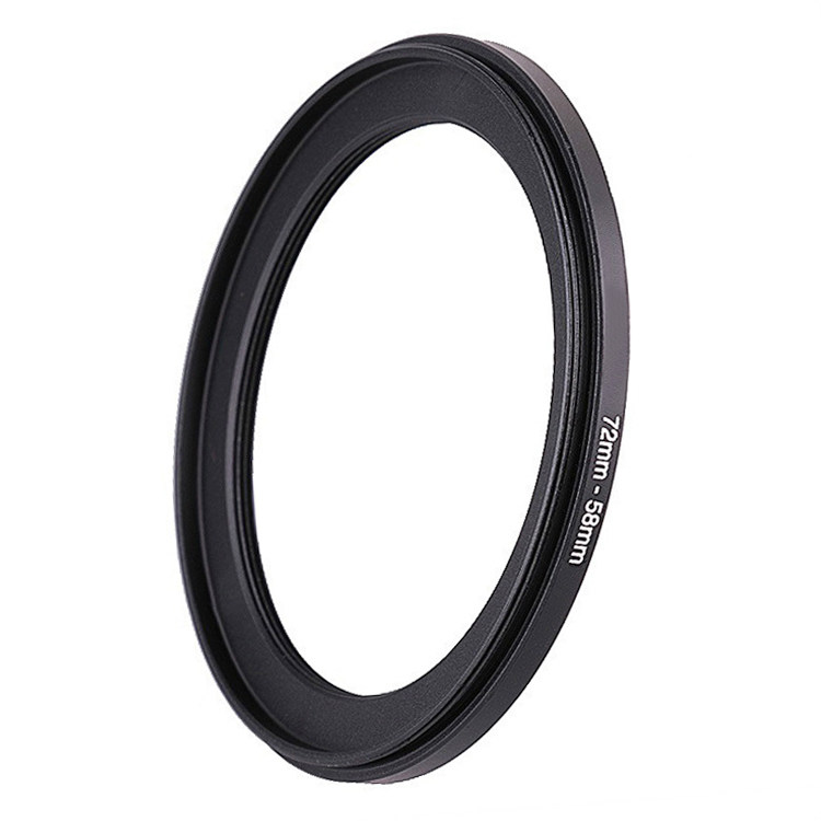 72-58mm filter adapter ring 72 lens to 58 filter, 72 external thread to 58 internal thread, large to small