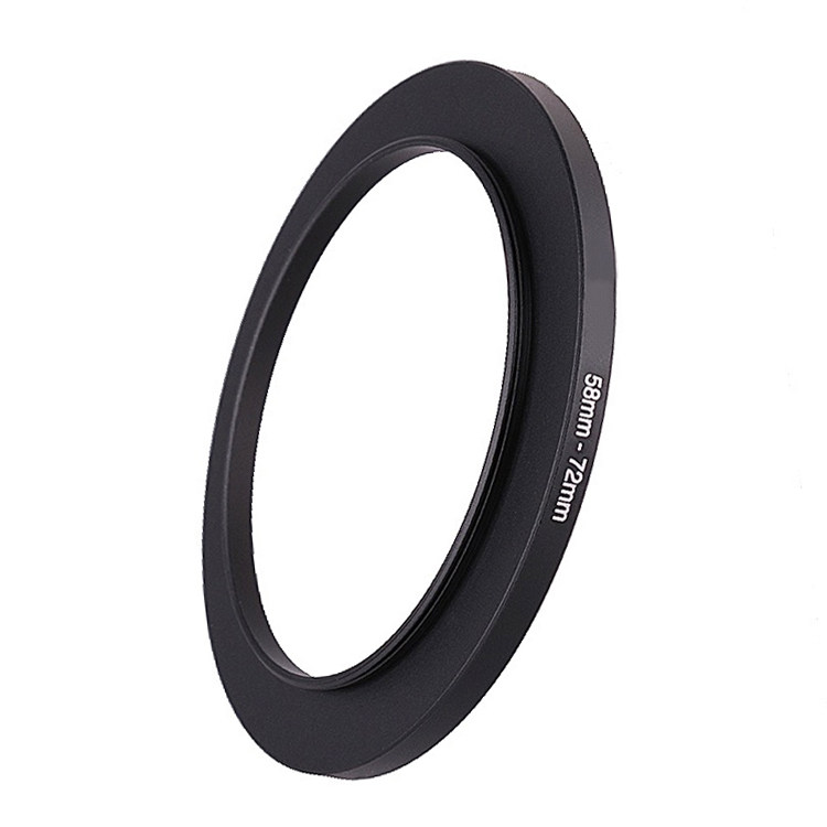 58-72mm lens filter lens adapter ring 58 lens to pick up 72 filter lens 58 external thread 72 internal thread small turn large