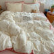 Class a Four-Piece Bedding Set, Pure Cotton, 2026 New Korean Style Duvet Cover, Bed Sheet, Quilt Cover, Student Dormitory Three-Piece Set 4
