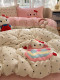 Class a Milk Velvet Four-Piece Bedding Set for Winter, Thickened and Warm Coral Velvet Duvet Cover, Bed Sheet, Plush Duvet Cover Three-Piece Set 4
