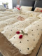 Thickened Winter Milk Velvet Four-Piece Bedding Set 2026 New Cute Cream Style Warm Duvet Cover and Three-Piece Bed Sheet Set