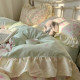 Class a Pure Cotton Four-Piece Bedding Set 100% Cotton New Style Fresh Duvet Cover Bed Sheet Quilt Cover Student Dormitory Three-Piece Set