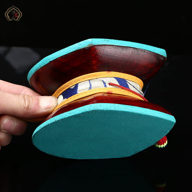 Dharma Drum Tambourine Nepalese Fine Sheepskin Tambourine Tantric Tambourine Comes with a Drum Kit