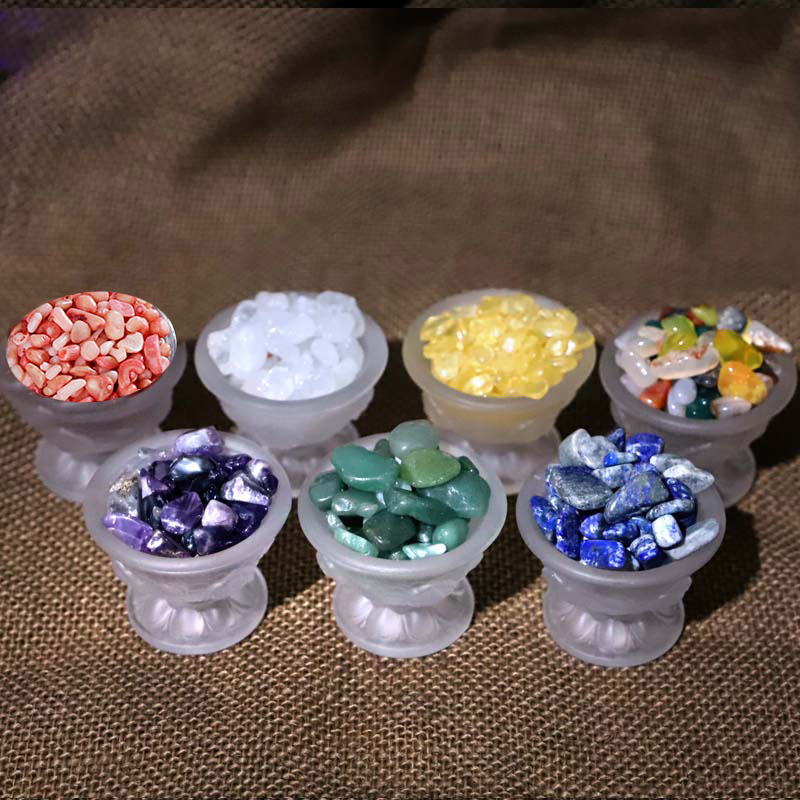 Seven precious stones 7 precious stones for Manza tray Bottling Statue of Buddha 1 catty of natural jewel Buddha Seven Po