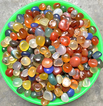 Colored premium mixed agate stone for manza natural agate seven gemstones 100g
