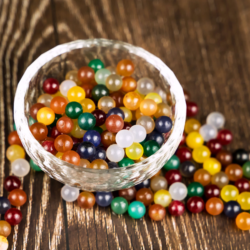 Seven gems mixed colourful agau for Manza Bottle Buddha statue supplies for gemstone 1 two