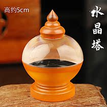 Buddhism enshrines the household trumpet crystal pagoda Tibetan knot to provide for the pagoda ornaments gold
