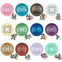 Festive Gifts 12 Zodiac Shorting Drum 5 5 Inch Stainless Steel Sanskrit Drum Steel Tongue Drum Beginner Percussion and Forgotten Drums