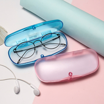 Transparent glasses case female Korean small fresh simple ins girl portable personality creative cute myopia eye box