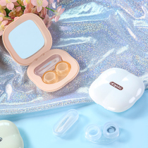 Contact lens case ins girl simple portable myopia eyes cute partner beauty pupil care storage box