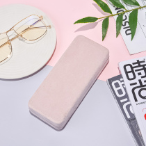 Velvet glasses case ins girl portable anti-pressure pressure retro art simple hipster sunglasses eye box men