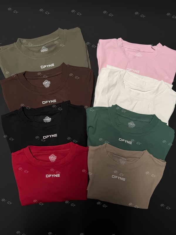 Dfyne Origin Brushed Naked-Feel Sports Tight-Fitting Half-Sleeve T-Shirt (Original Label and Original Bag)