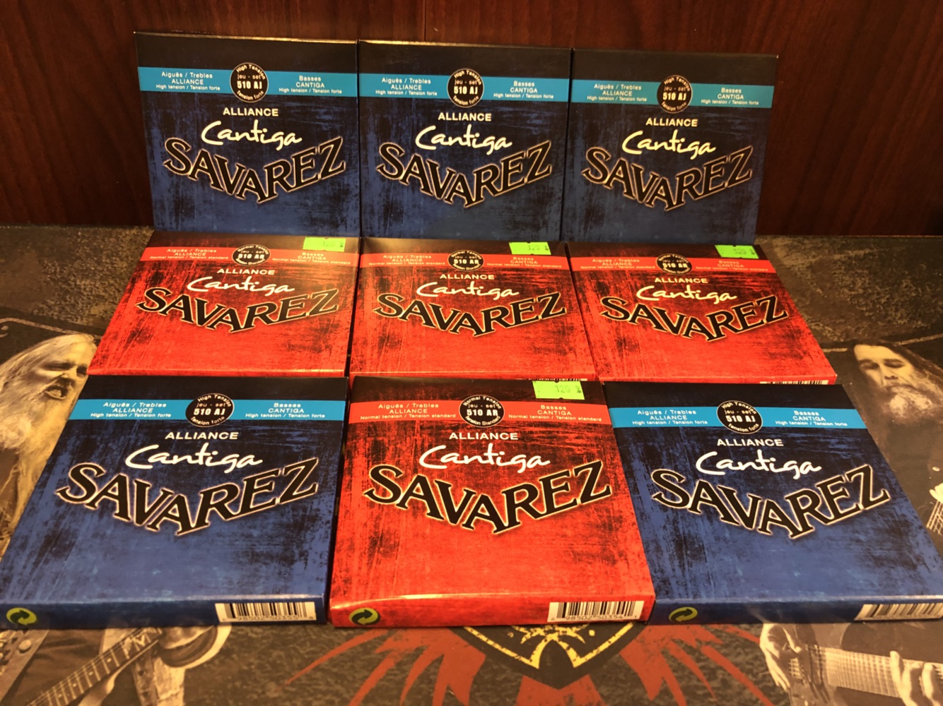 Licensed classical guitar strings Savares 500AJ 510AR 510AJ carbon fiber set of six