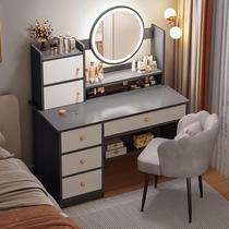 Dressing table bedroom minimal modern dressing cabinet 2024 new light luxury makeup table container integrated makeup table