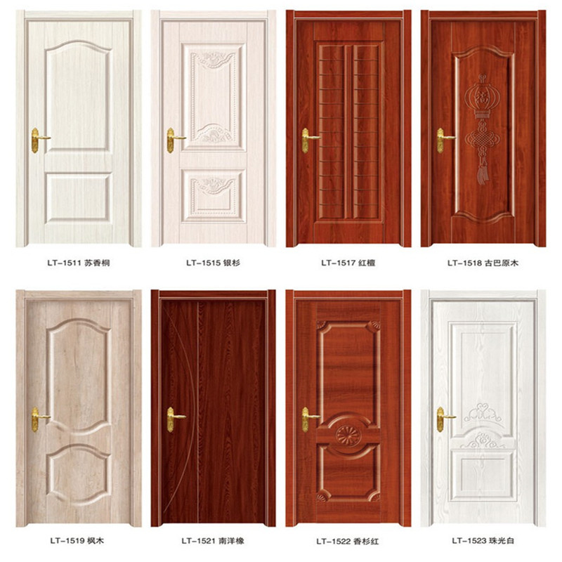 Interior Door Set, Room Door, Bedroom Door, Economical Paint-Free Door, Eco-Friendly Lacquered Door, Factory Direct Sales Steel-Wood Door