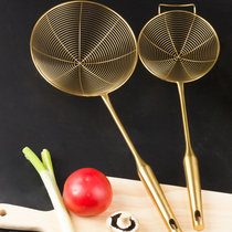 Stainless steel wire colander Hot pot drain mesh screen Fried drain filter spoon Drain spoon Noodle skimmer dumpling spoon