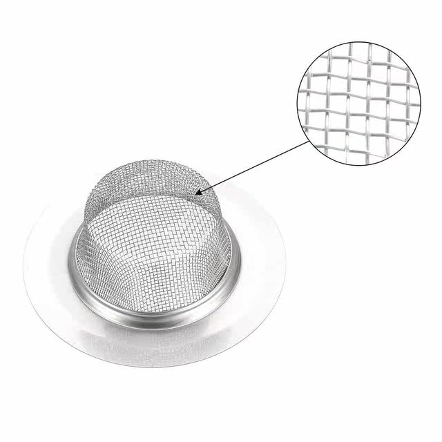 6PcsKitchenSinkStrainer,2.9InchesRimStainlessSteel