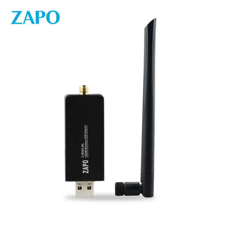 ZAPO бренд 1200M беспроводная сетевая карта 5G двухдиапазонная USB сетевая карта Wi-Fi приёмник RTL8812AU